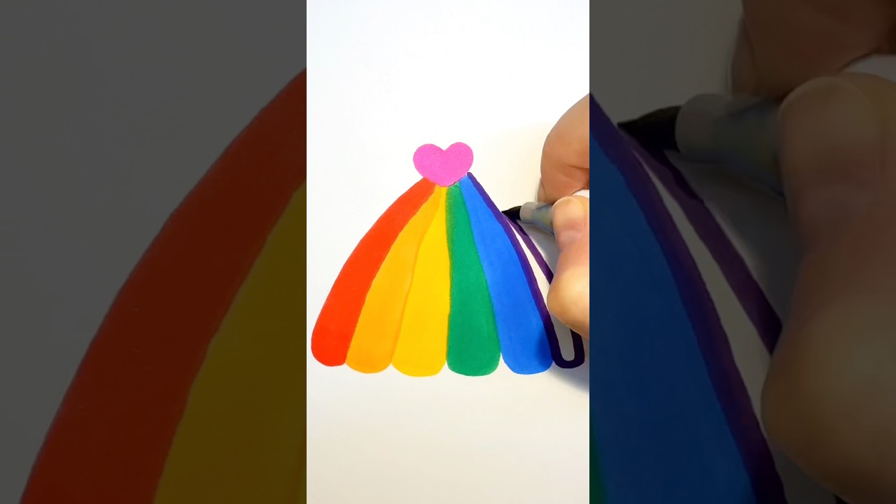 How to Draw a Cute Rainbow Girl | Step-by-Step Drawing Tutorial for Kids