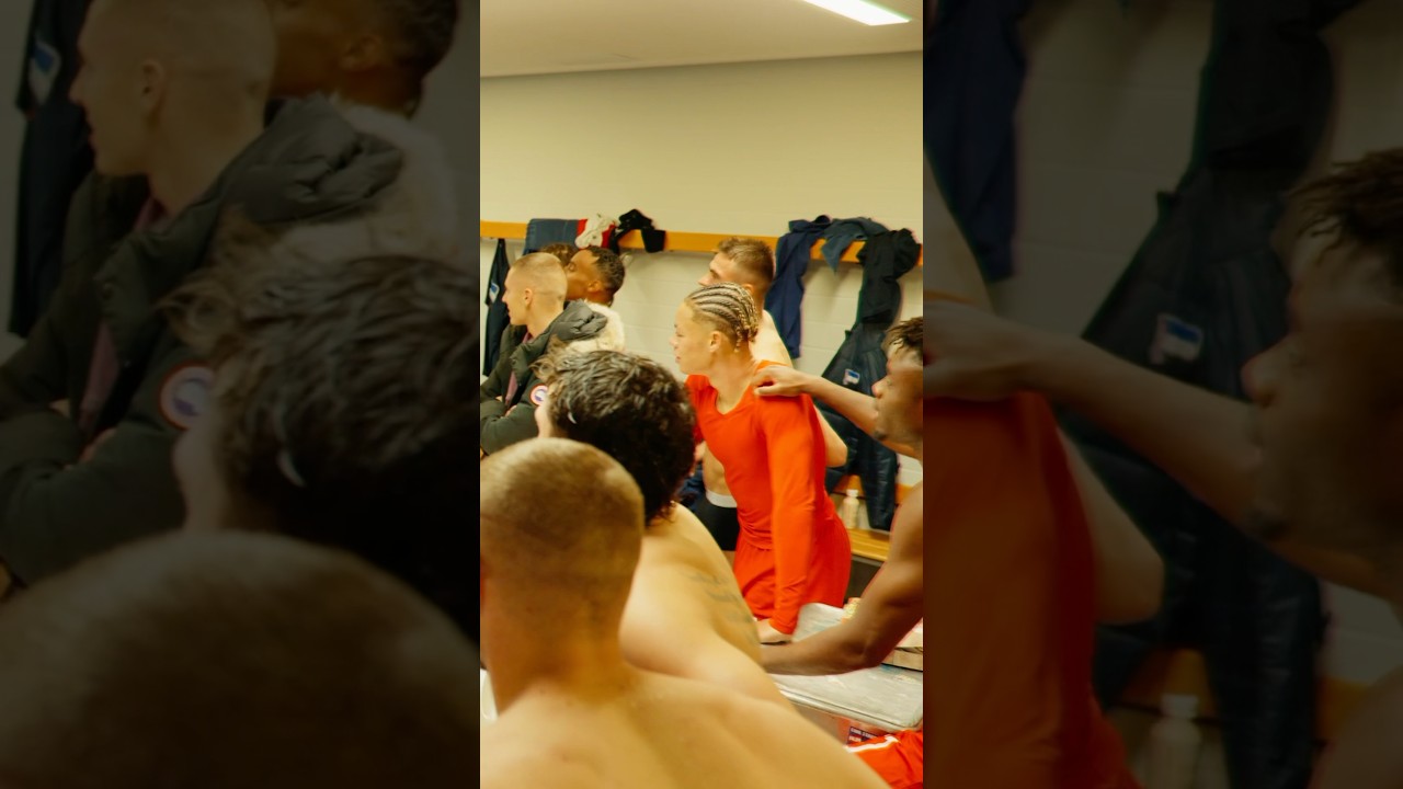 DFB-Pokal-Auslosung live in der Kabine! 🏆 #dfbpokal #bscHSV #HerthaDoku