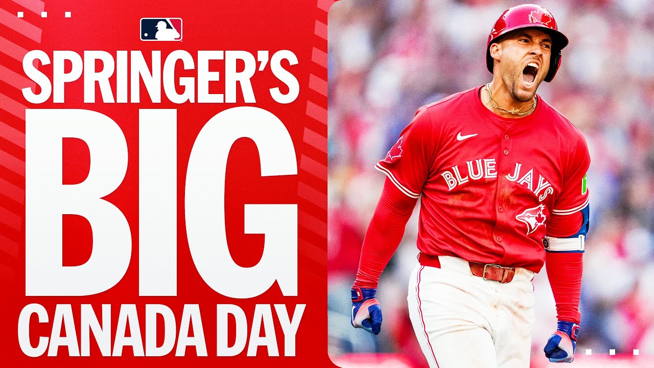 George Springer Shines on Canada Day with 2 Home Runs & 7 RBIs! 🇨🇦