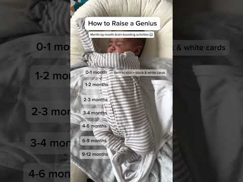 How to Raise a Genius 🧠 Baby Brain Development by Month 👶 #babydevelopment #parentingtips