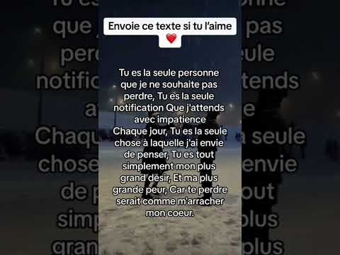Texte d'amour 💕#amour #poem #love #short