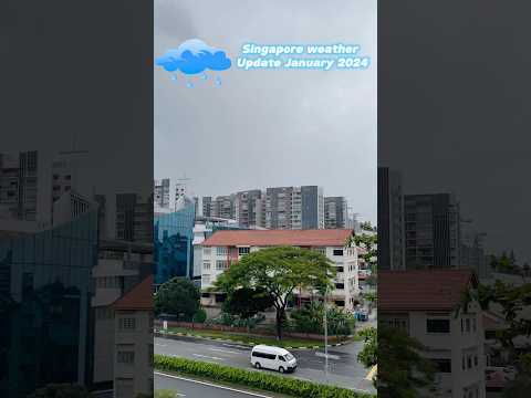 Singapore Weather Update ☔️ 🌦️ ☀️January 2024 #singapore #weathernews #shorts #treanding