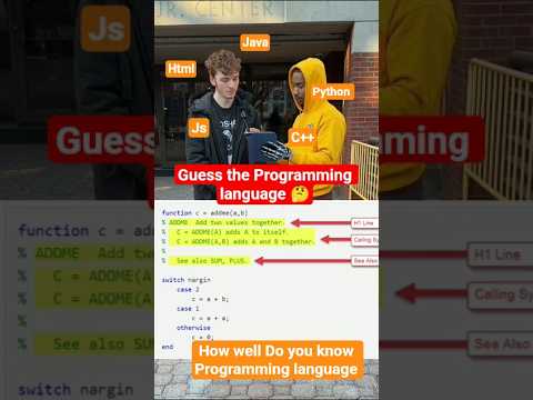 Guess the Programming Language! 🤔