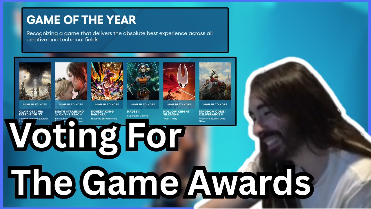 Charlie Votes for The Game Awards 🎮 | MoistCr1TiKaL