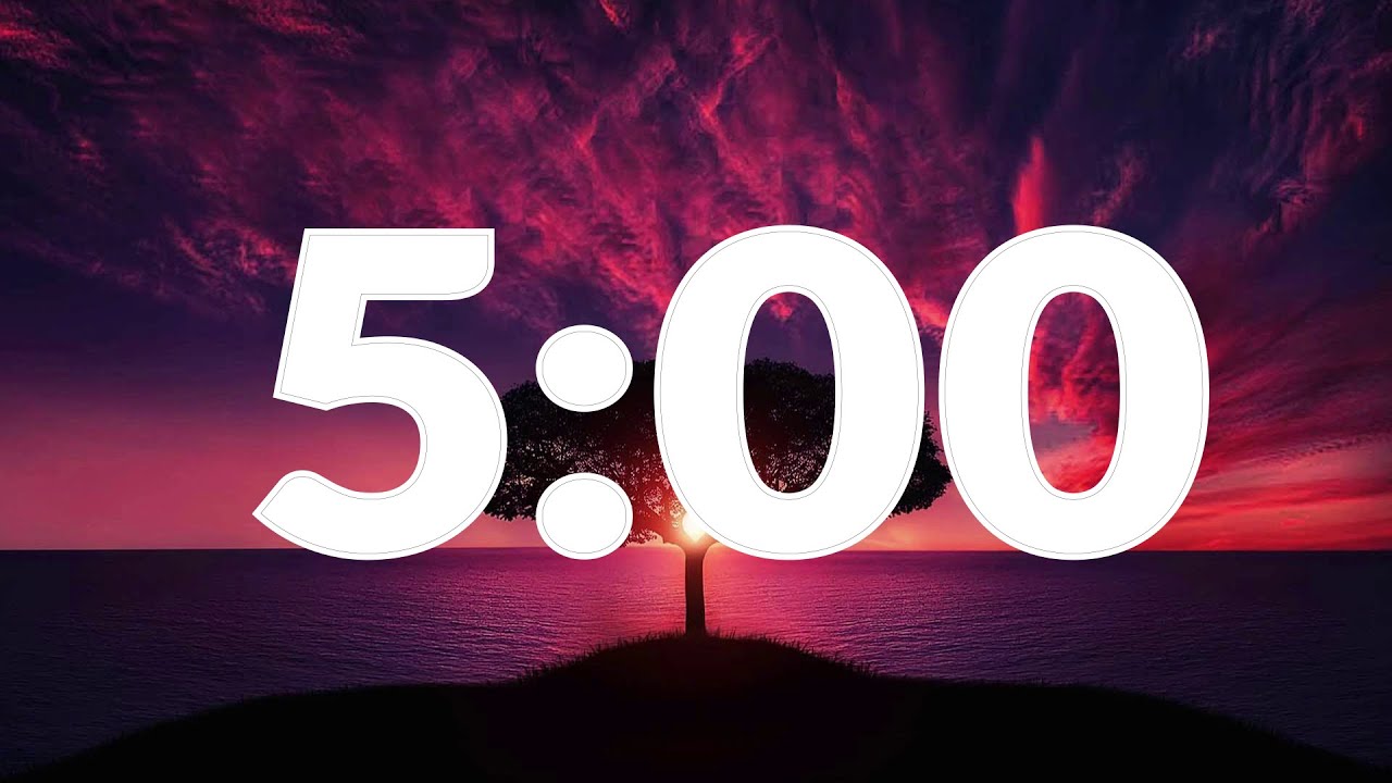 5-Minute Timer with Alarm ⏱️