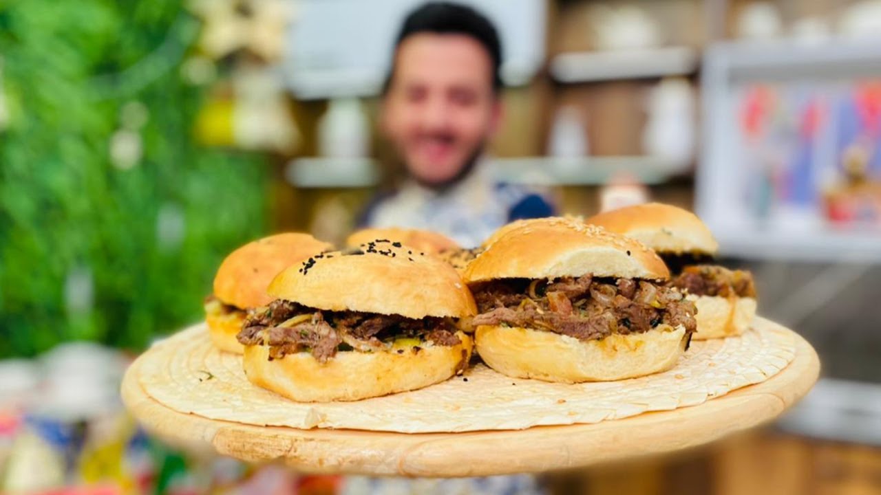 طريقة عمل ساندوتش شاورما لحمة مع الشيف محمد حامد