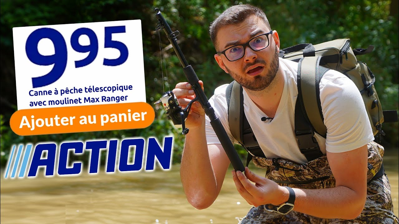 Test de la canne à pêche action à 9,95€ 🎣