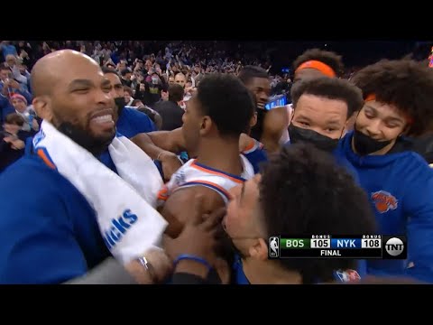 RJ Barrett Banks In Game-Winner In MSG Thriller! #TISSOTBUZZERBEATER 🔥