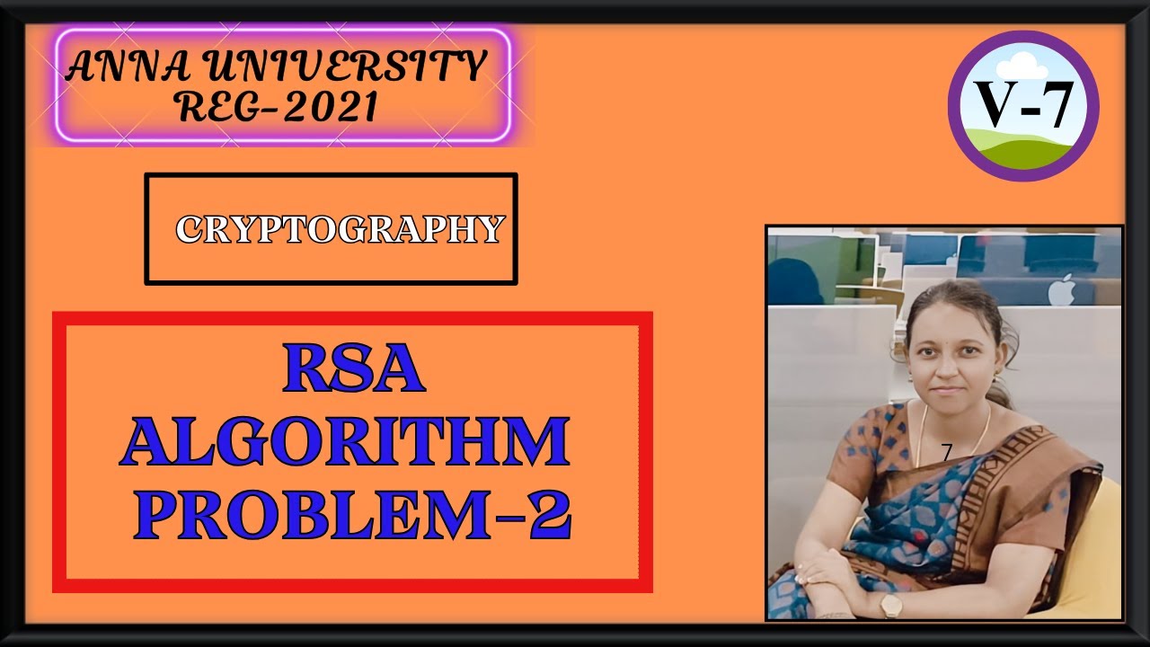 Master RSA Algorithm with This Essential Cryptography Guide 📚 | Anna University 2021 Regulation