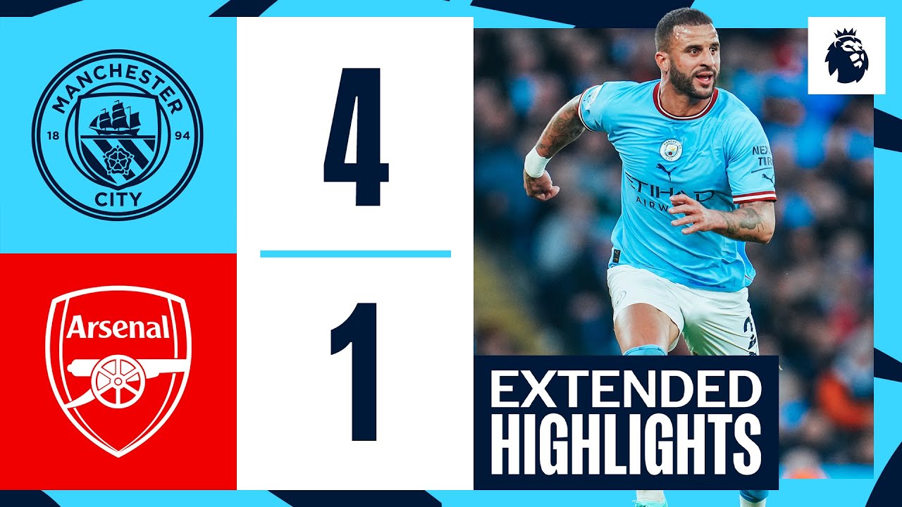 Man City Dominates Arsenal 4-1 | De Bruyne, Stones & Haaland Shine ⚽