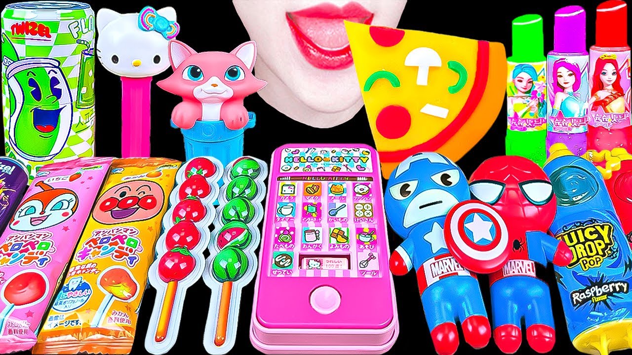 ASMR Rainbow Candy & Toy Eats 🍬