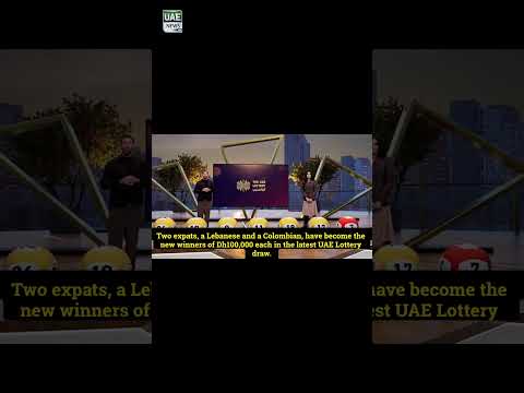 UAE Lottery Dh100,000 Winner Now Aiming for a Shocking Dh100 Million Jackpot! #dubainews #news