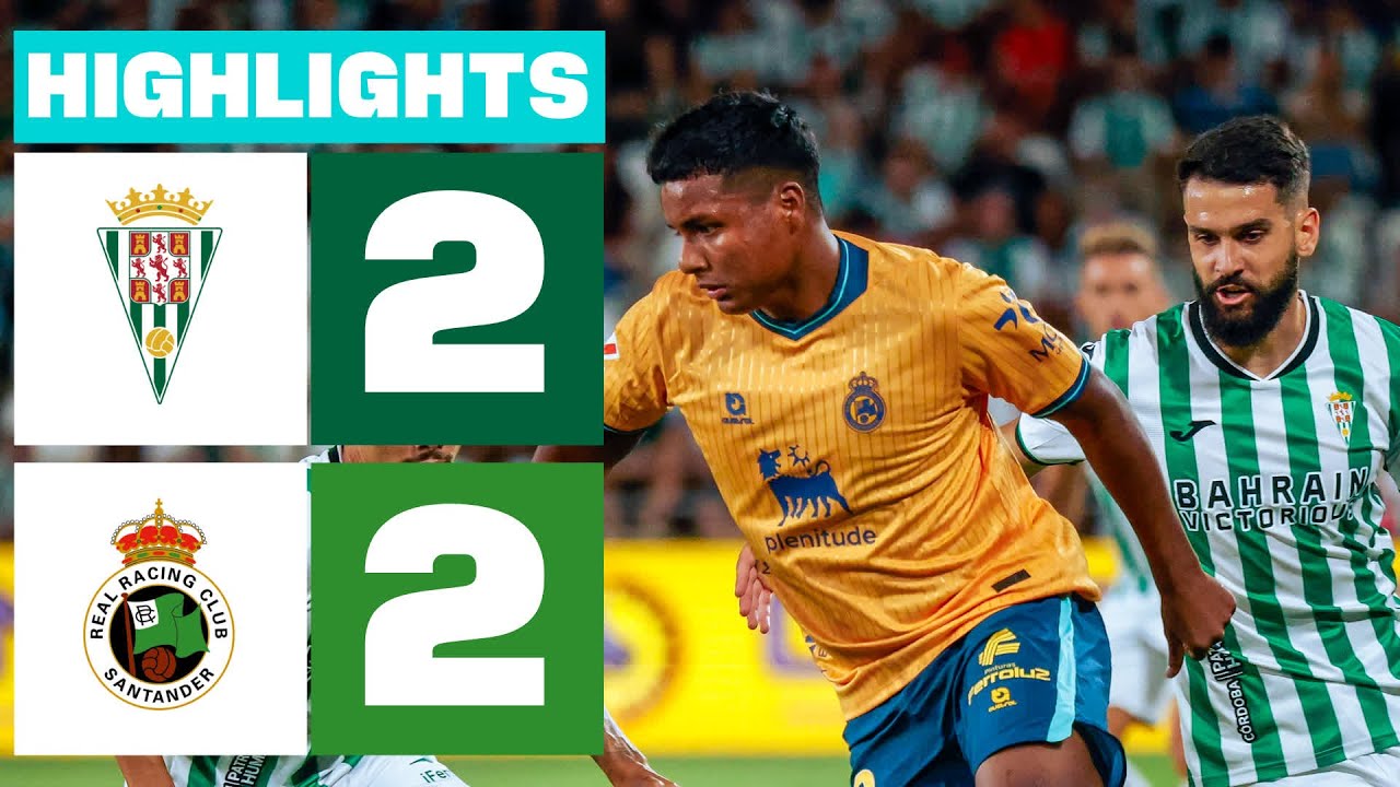 Resumen del Empate 2-2 entre Córdoba CF y R. Racing Club en LaLiga ⚽