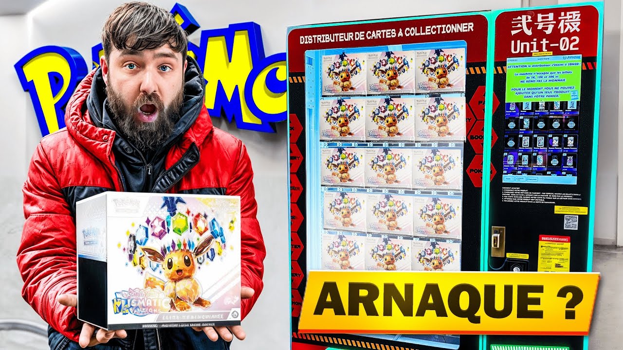 ARNAQUE ? JE TEST LE DISTRIBUTEUR DE BOOSTER POKÉMON