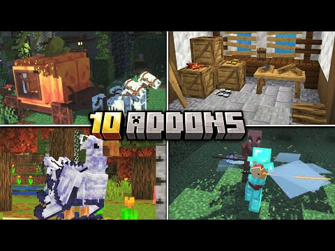 TOP 10 ADDONS PARA MINECRAFT PE 1.21 (Bedrock)