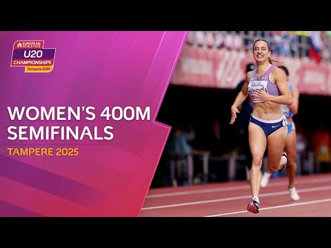 Women's 400m semifinals replay | Tampere 2025 European Athletics U20 Championships