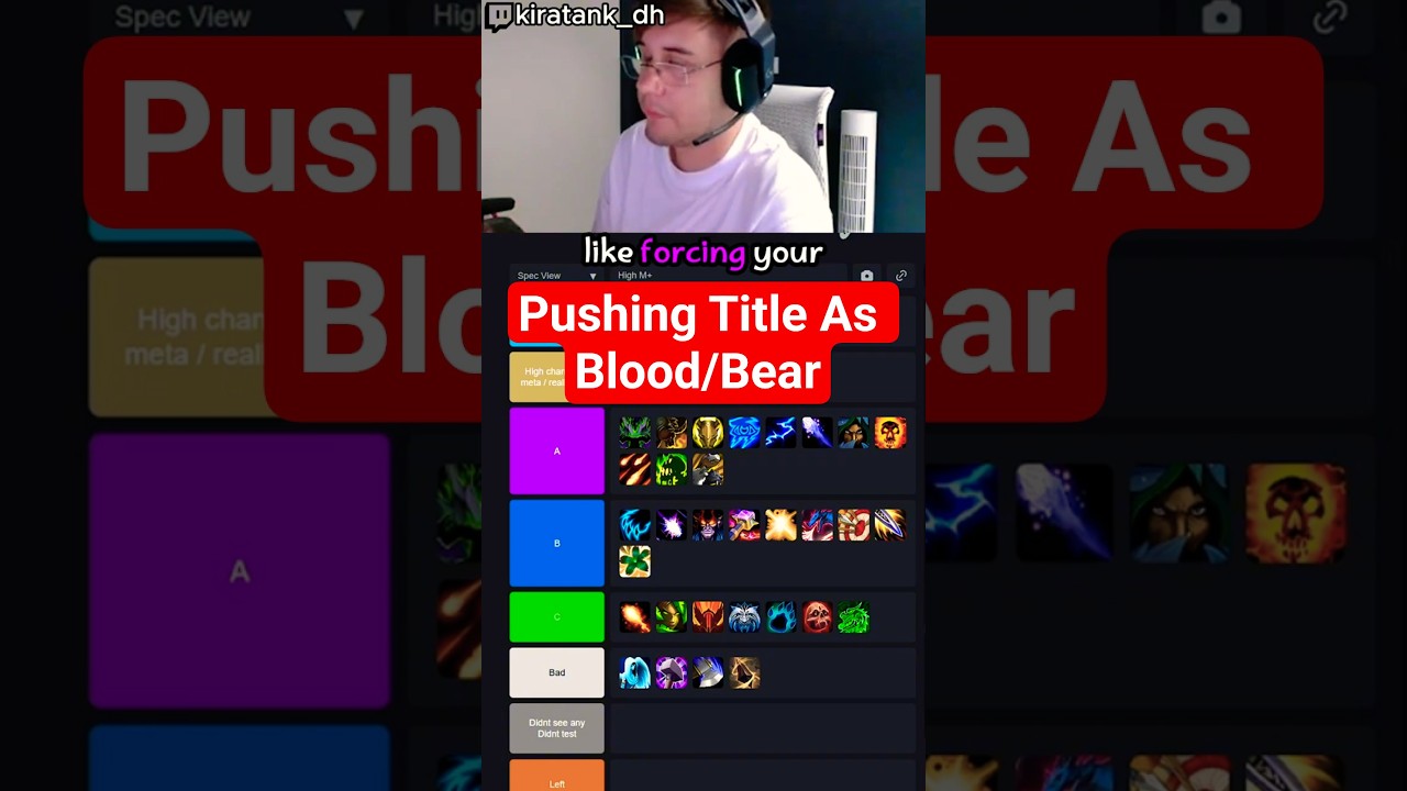 Pushing Title As Blood Dk Or Guardian Druid! | 11.2 Tierlist