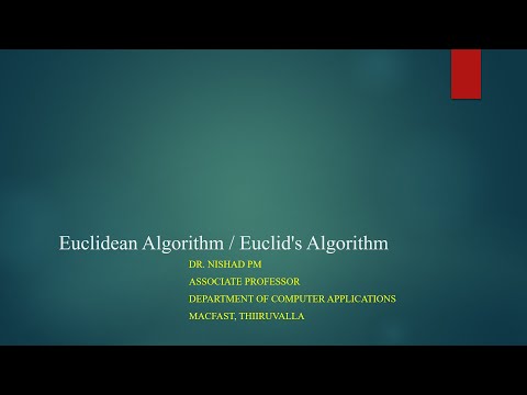 Euclidean Algorithm Explained in Malayalam