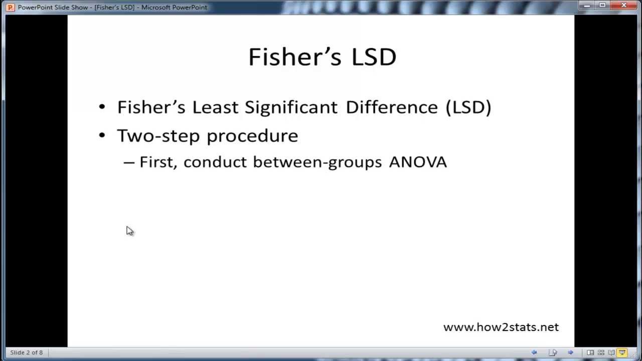 Fisher's LSD: An Underused Yet Effective Post-Hoc Test