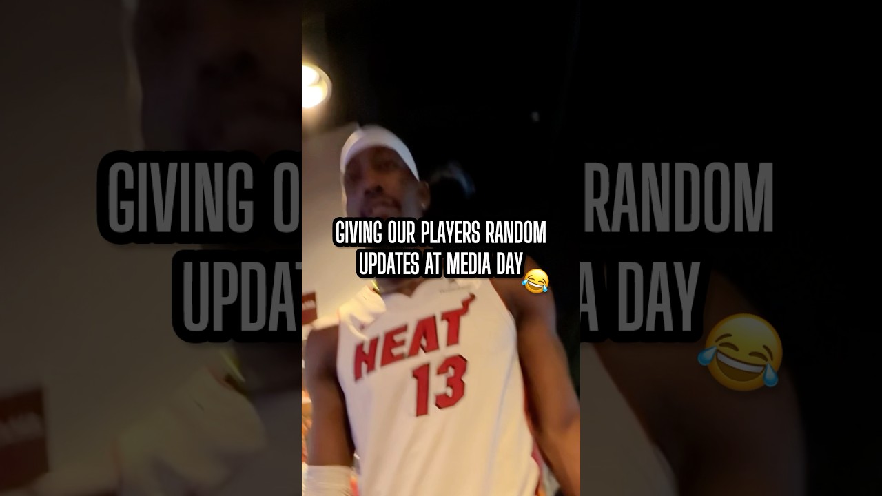 Admin Always Keeps The Guys Informed 🤣 #mediaday #miami #nba