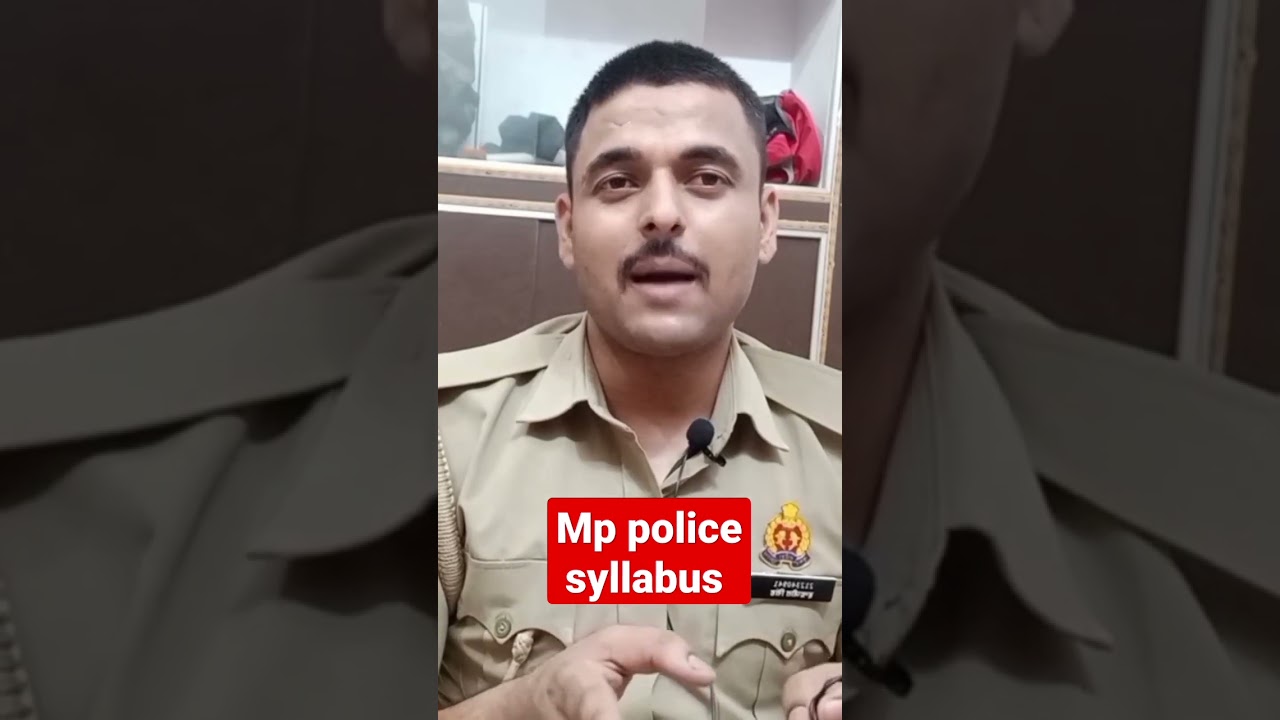 Complete MP Police Syllabus & Exam Tips by Indrajeet Singh 🚓