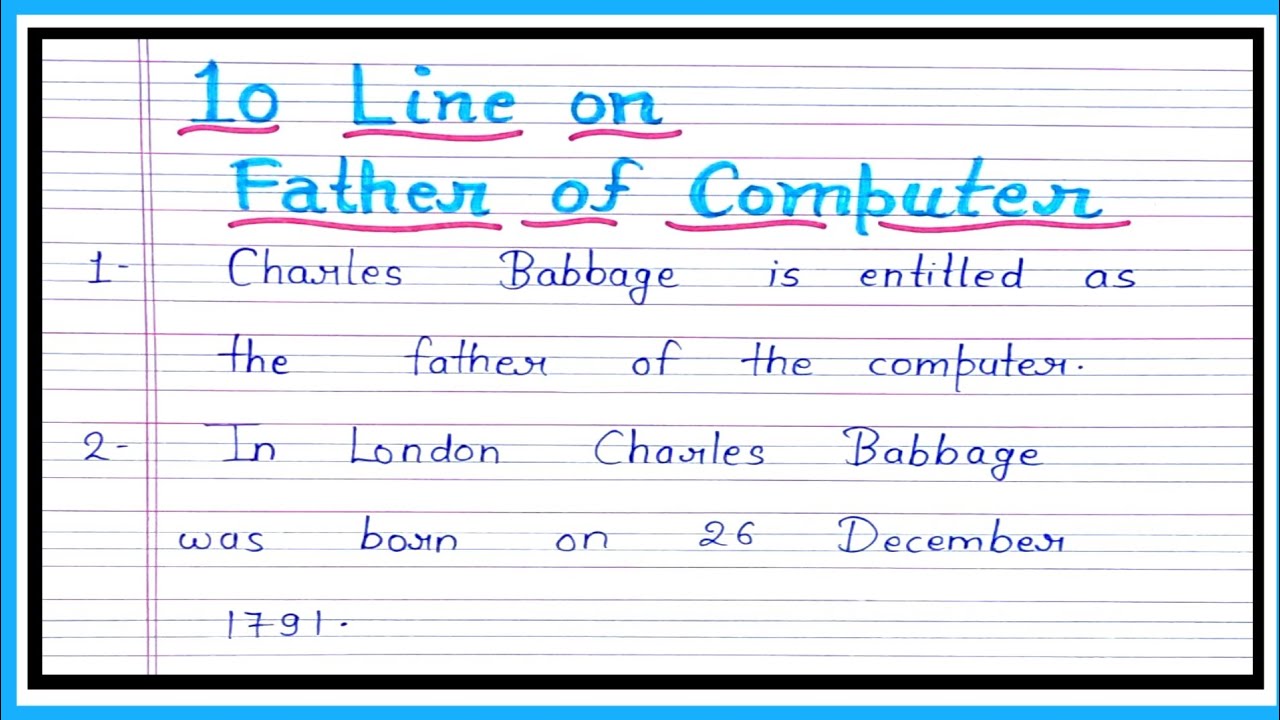 10 Father of Computers: Charles Babbage 🖥️
