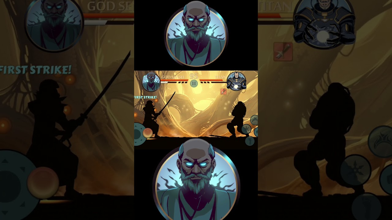 Epic One-Shot Battle: Dark Sensei vs Titan | Shadow Fight 2 Phonk Remix ⚔️