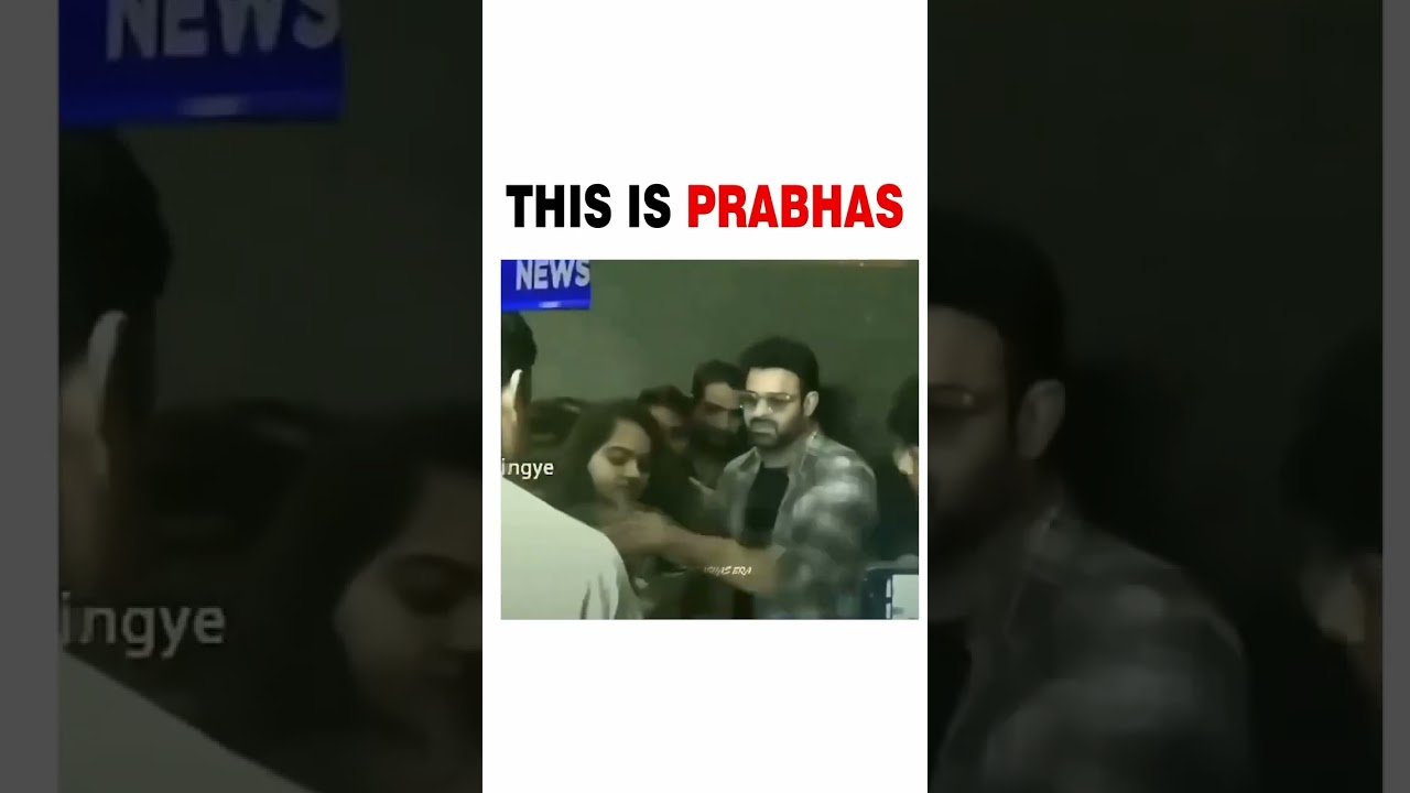 Prabhas's Heartwarming Reaction to Lady Rebel Fan 🌟