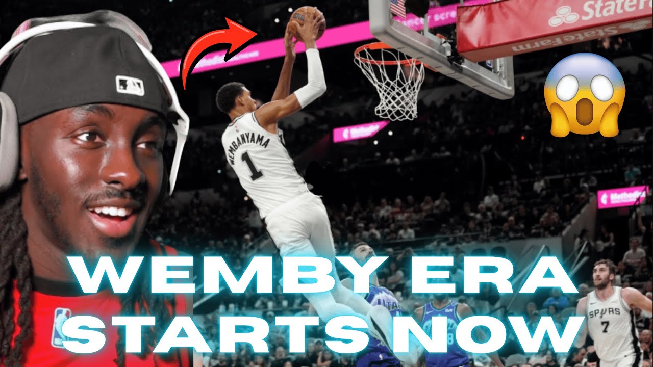 Wemby Is On MVP Time!! Spurs Vs Jazz Highlights Reaction