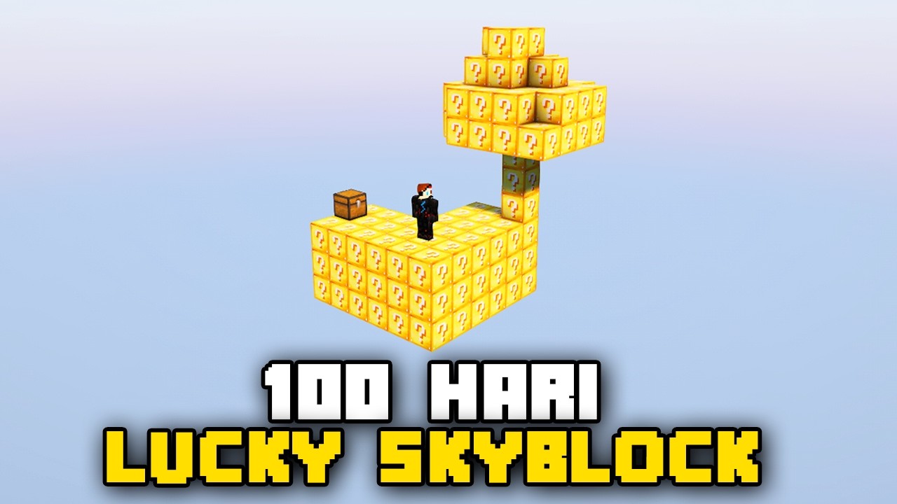 100 Hari Minecraft Lucky Skyblock Challenge 🎮