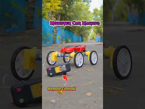 DIY RC Monster Car Making | Amazing Remote Control Monster Car Build #shorts #monstercars #diy