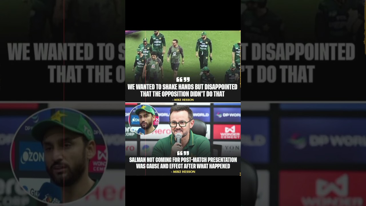 Pak Captain Skips Post-Match Presentation Over Handshake Dispute 🤝