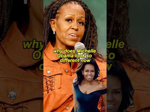 Why does Michelle Obama look so different now#shorts #celebrity #michelle #obama #youtubeshorts