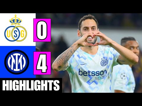 Union Saint Gilloise vs Inter Milan 0-4 Highlights | Lautaro Martinez Goal | UCL 2025-26 | Dumfries