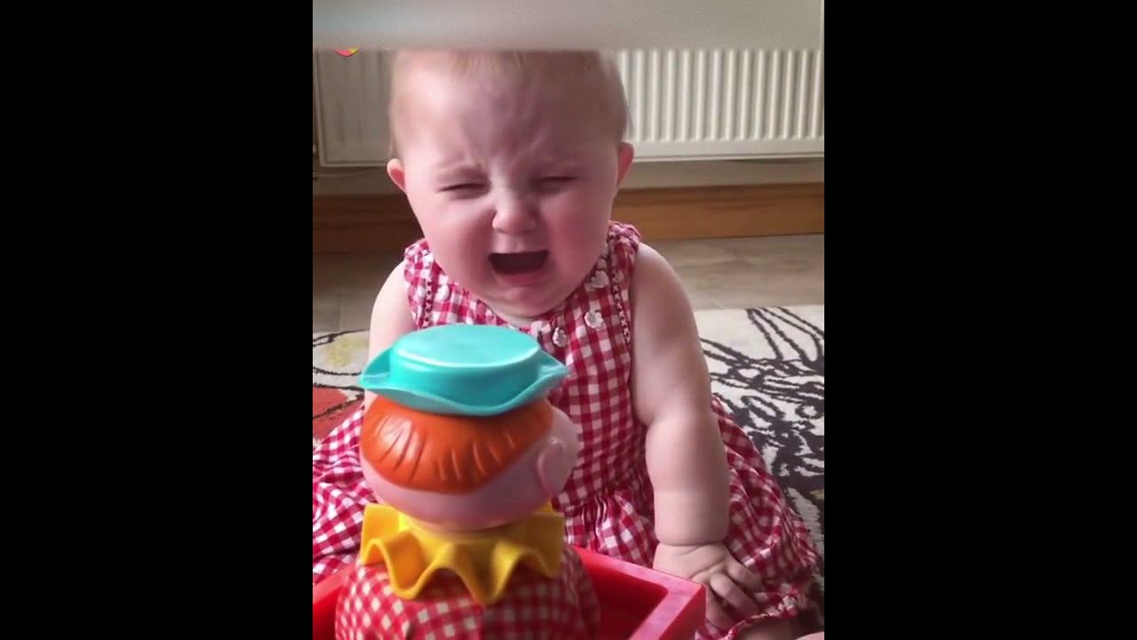 Laughing Baby Scared by Toy 🎁 | Cute Baby Shorts