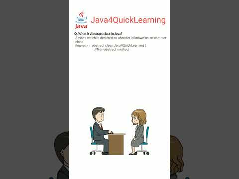 What is Abstract class in java #java #abstractclass #interview #freshers #java4quicklearning