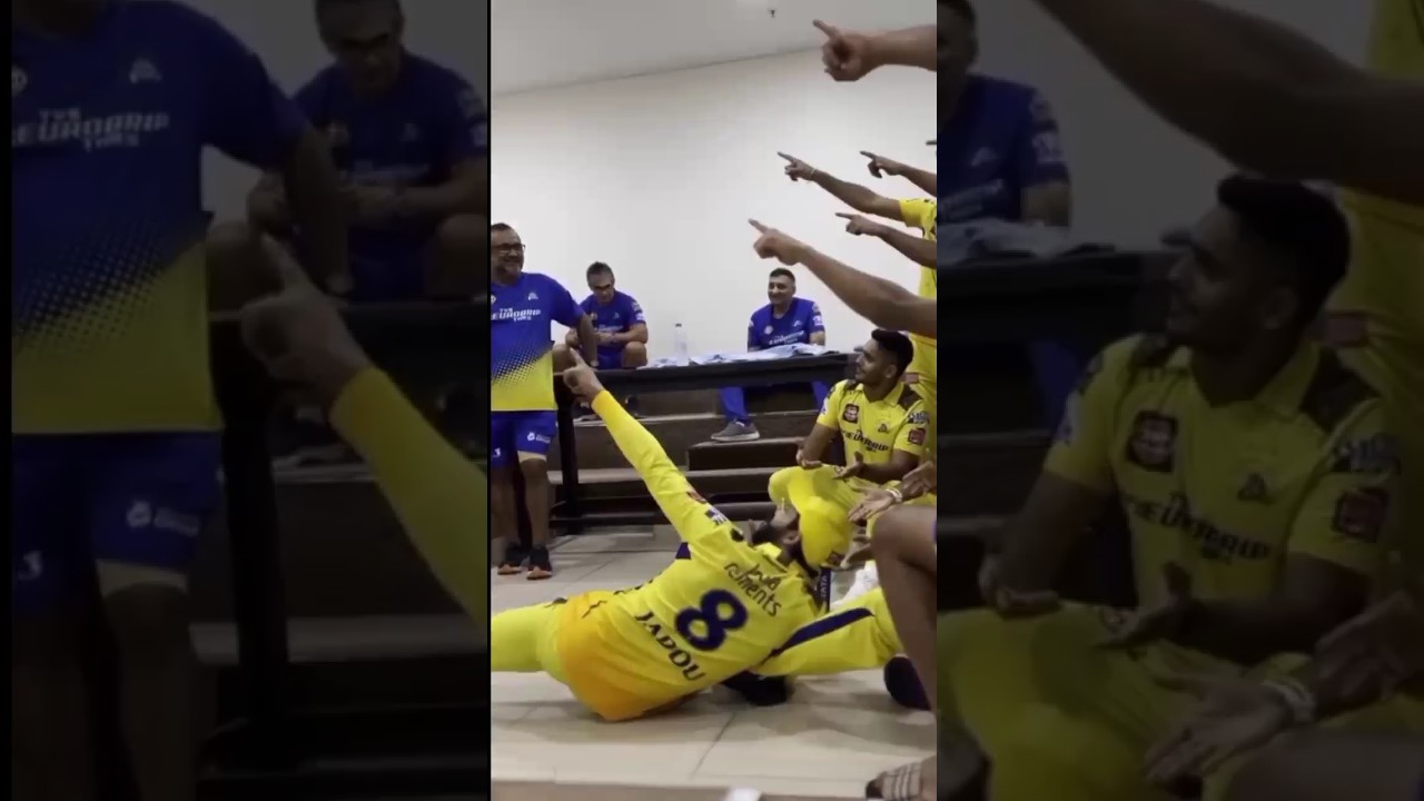Epic Celebration! Jadeja & Dhoni Celebrate Victory 🎉 | Trending IPL Reels
