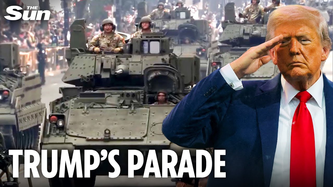 Highlights from Donald Trump’s historic US Army birthday parade in Washington
