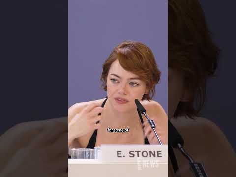 Emma Stone talks about shaving her hair for her role in "Bugonia".