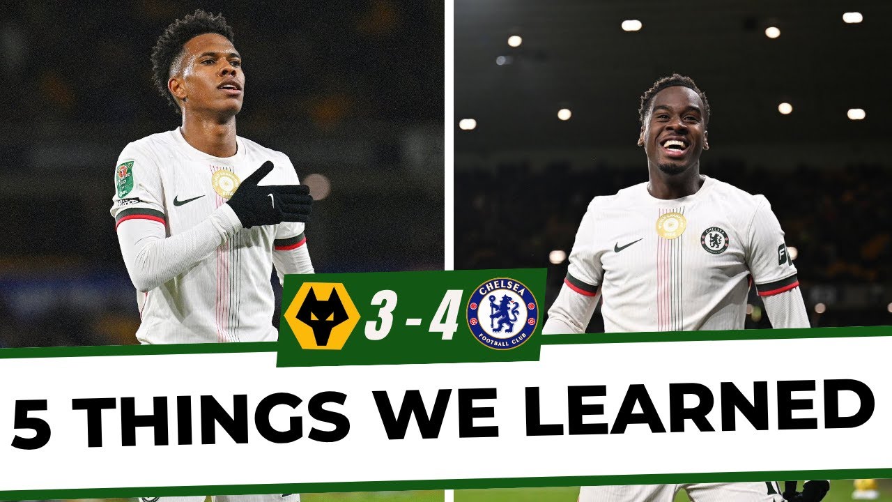 Thrilling 4-3 Victory: Wolves vs. Chelsea Carabao Cup Match Recap ⚽