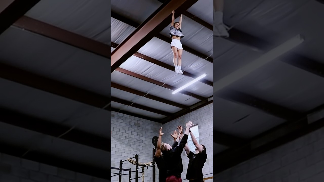 Normal Cheerleading Routine 💀 #shorts