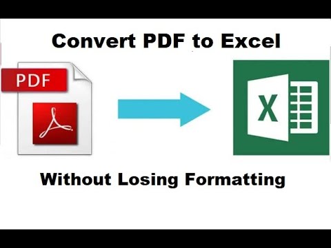 Convert PDF to Excel Without Losing Formatting | PDF to Excel Convert Without Software