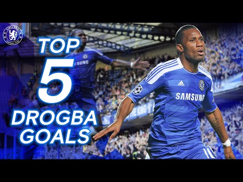 Didier Drogba - 5 Greatest Chelsea Goals | Best Goals Compilation | Chelsea FC