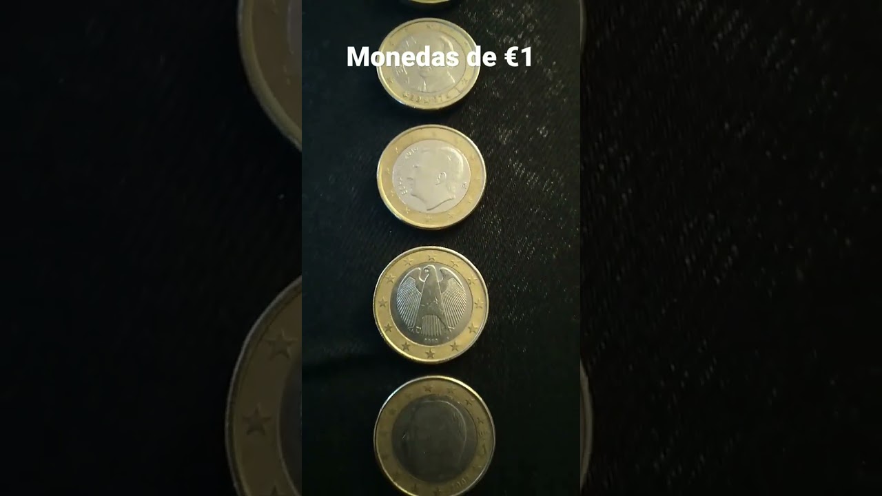 Variedad de monedas de €1 en España 🇪🇸