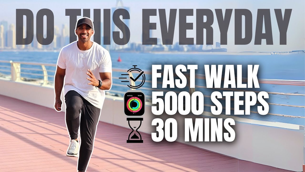 5000 Steps Speed Walk at Home in 30 Minutes | Fat Burn Walk