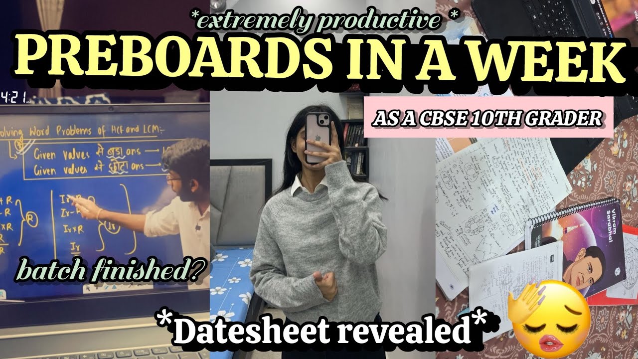 My Effective Preboard Study Routine for Class 10 | CBSE 2025 Exam Prep 📚
