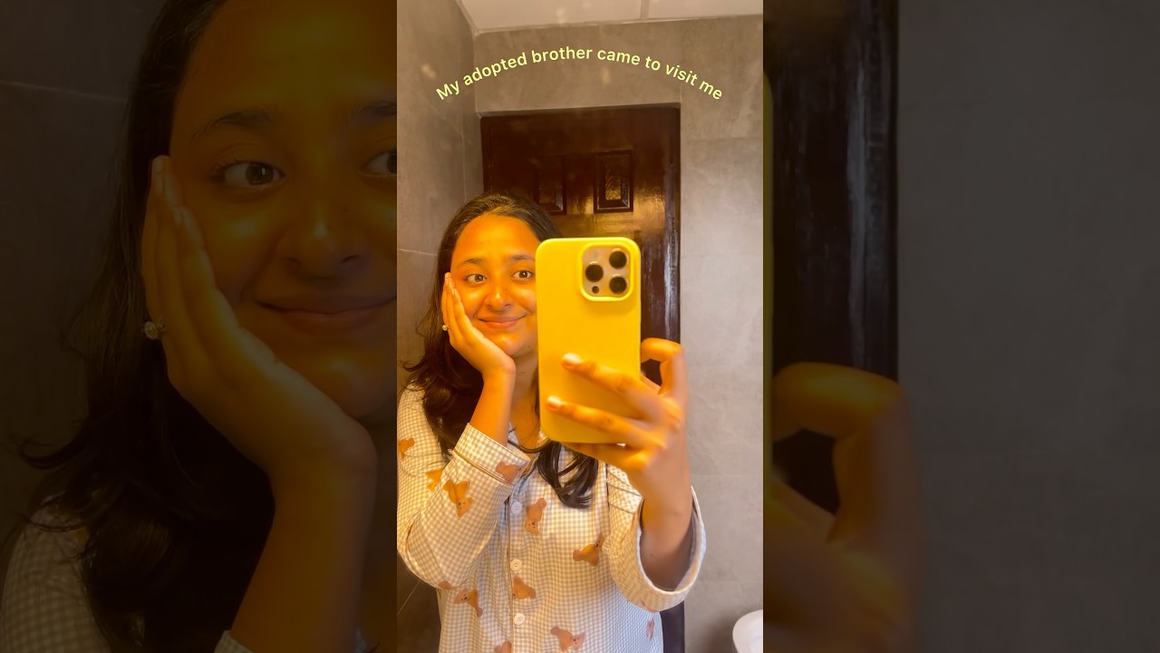 My adopted brother came to visit me #minivlog #ytshorts #shorts