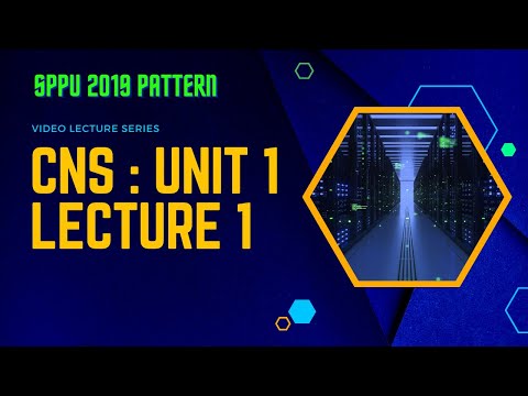 CNS Unit 1 Lecture 1 -  Introduction