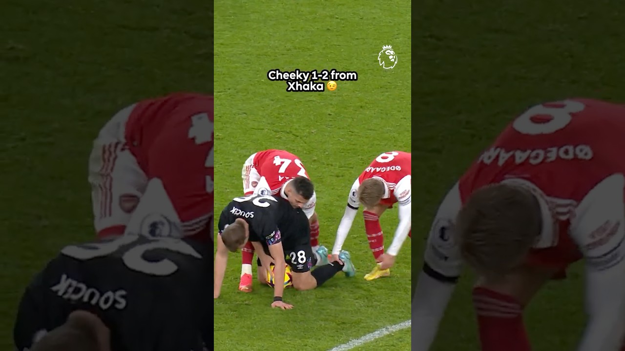 Xhaka's Funny Free-Kick Fail 😅