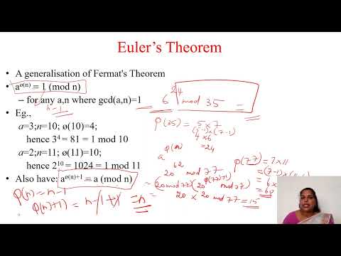 Cryptography and Network Security - Prime Numbers, Fermat’s and Euler’s Theorem, CRT